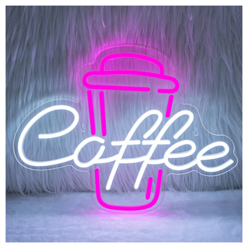 Kaffee neonschild dimmbar - kaffee-neonschild,