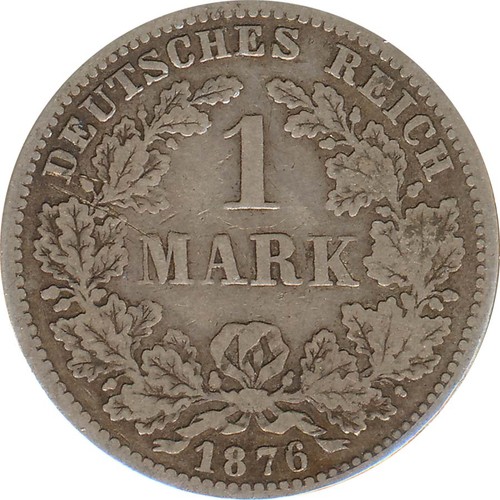 Deutsches reich mark 1876 f - reich,