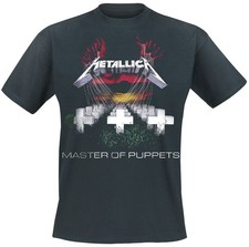 Metallica T-Shirt Unisex Master Of Puppets schwarz Band-Merch, Bands