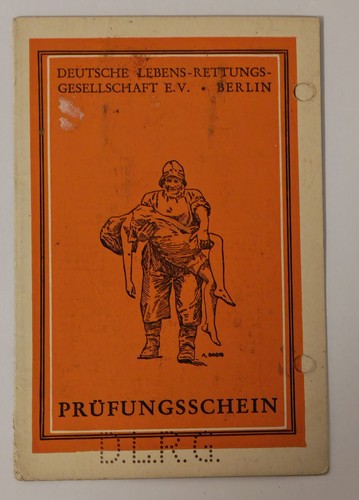 Dlrg prüfungsschein 1933 - dlrg,