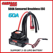 SURPASS HOBBY 60A Brushless ESC 6V/3A BEC für 1/10 1/12 RC Car 380 390 540 Motor