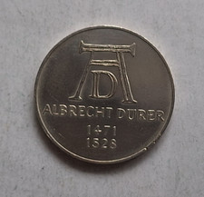 5 DM Gedenkmünze Silber Albrecht Dürer 1971 D