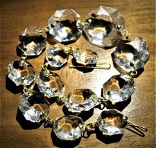 10 schwere Lüsterketten - Kristall Kristallglas - Lüster Kronleuchter - Vintage