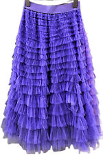 Damen Midi Rock Tüll Rock