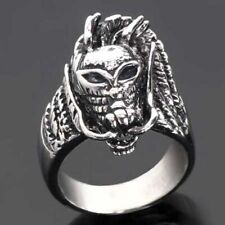 Edelstahl- Ring, Drachen-Kopf, Dragon, Fantasy, Alien