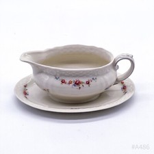 Heinrich Winterling Marktleuthen Jubiläum Bavaria Sauciere mit Blumendekor