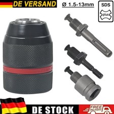 4x Metal Schnellspann Bohrfutter für Bohrmaschine Ø1.5-13mm SDS Plus Adapter DE