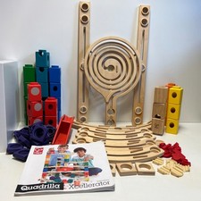 HAPE - Quadrilla Xcellerator - Kugelbahn - 128 Teile - 8 Teile des Sets fehlen