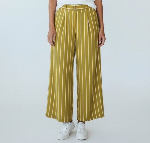 Damen palazzo hose gestreift - hose,