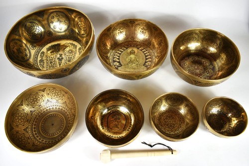 Klangschalen 7er chakra - 7er, set