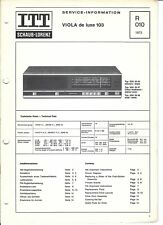 ITT Schaub Lorenz Original Service Manual für Viola de Luxe 103