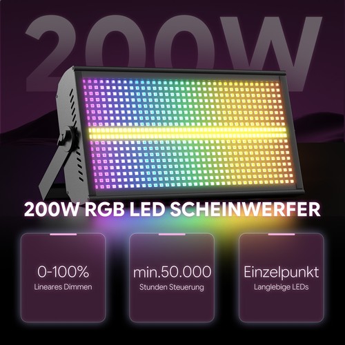 200w rgbw 576 - 576+112led, strobe