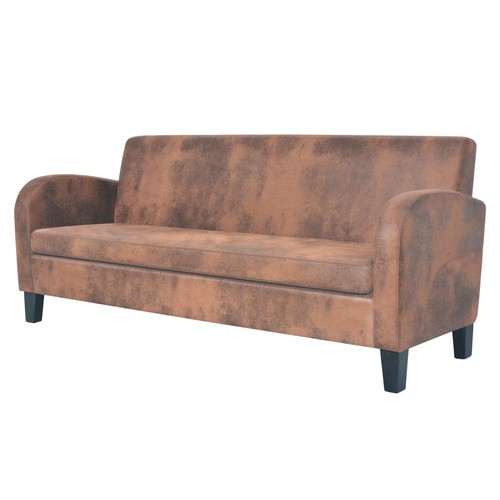 Sofa sitzer wildleder - 3-sitzer, wildleder-optik