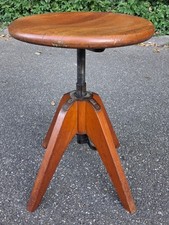 Original STOLL Bauhaus Drehhocker Hocker Atelier Werkstatt  Art Deco