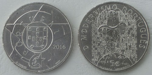 Euro gedenkmünze portugal - 5,