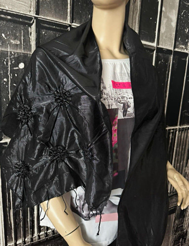 She damen schal stola schwarz - she,