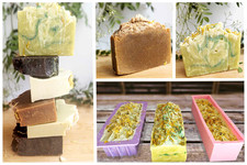 Hanfseife Hamam Cannabis Handgemachte (50€/kg) HalfÖl m Kurkuma Cognac Salz