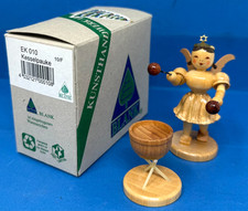 Engel Blank Kurzrock mit Kesselpauke Erzgebirge 7cm in OVP TOP /P2.11/12