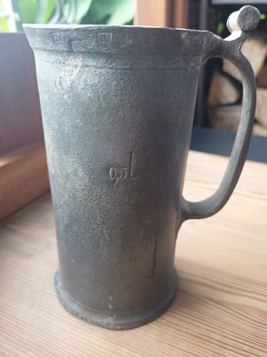 Zinnbecher messbecher 5ltr - messbecher, 0,5ltr