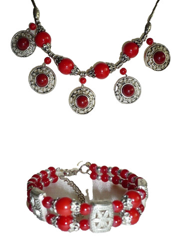 2er schmuckset kette - kette, armreif