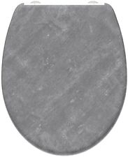 Welltime WC Sitz Toilettendeckel CONCRETE mit Absenkautomatik beton 37,5x44,5cm