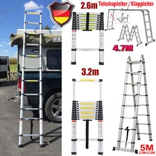 Aluleiter Multifunktionsleiter Vielzweckleiter Mehrzweckleiter Arbeitsgerüst 5m