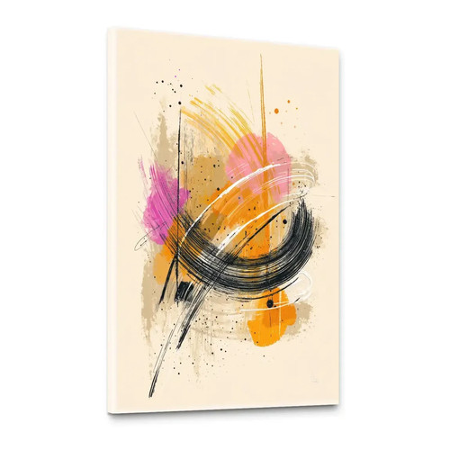 Abstrakt modern leinwand bild - leinwand,