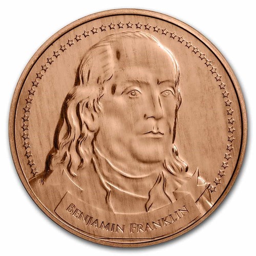 Unze copper round benjamin - copper,