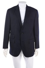 Polo by Ralph Lauren Schurwoll-Sakko Nadelstreifen 44 = 52 dunkelblau weiß