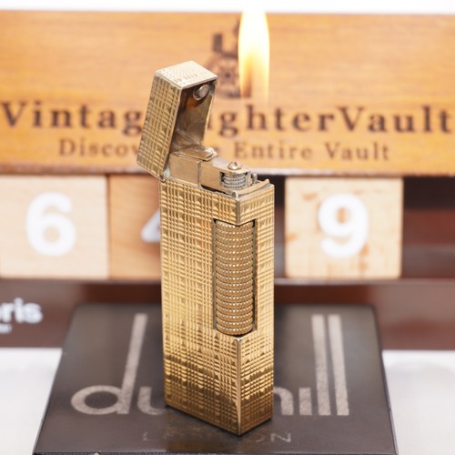 Dunhill feuerzeug gold tartan - dunhill,