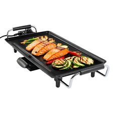 Kochmann Elektrischer Teppanyaki Tischgrill 2000W Granit-Antihaftbeschichtung