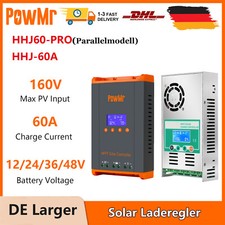 PowMr 60A MPPT Laderegler für 12V 24V 36V 48V Solar Panel Controller Regulator