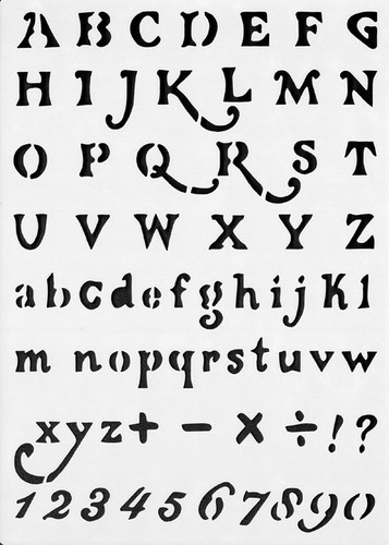 Schablone buchstaben - schablone,