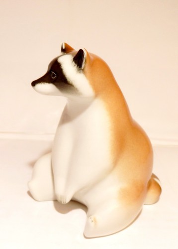 Waschbär porzellan figur - waschbär,porzellan,