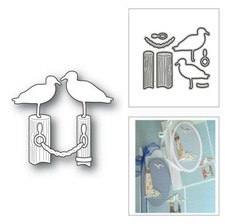 Vogel Metall Präge Stencil