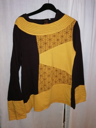 Hippie festival shirt gelb - festival,