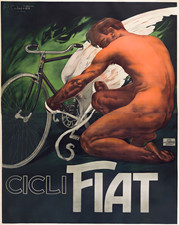 Cicli Fiat Fahrrad Poster