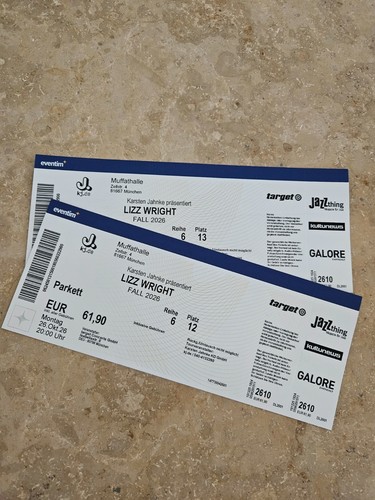 Tickets für das - , von