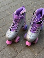 SFR Vision Disco Roller in silber/lila/pink Größe 37 UK 4 guter Zustand