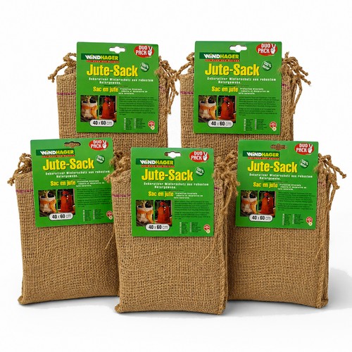 10x jutesack 40x60cm - 40x60cm, natur