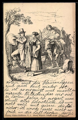 Künstler ludwig richter - künstler-ak,