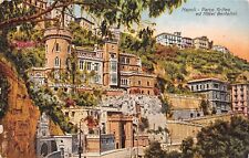 Napoli Parco Grifeo ed Hotel Bertolini Postkarte AK