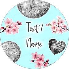 Disco Tortenaufleger Party