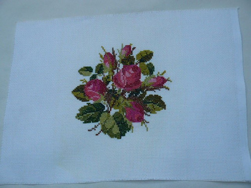 Kreuzstich stickbild blumen - kreuzstich,