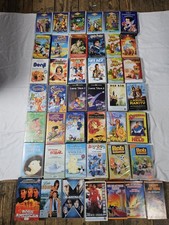 43 VHS Videokassetten,Hauptsächlich Kinderfilme Konvolut Disney Märchen Klassike