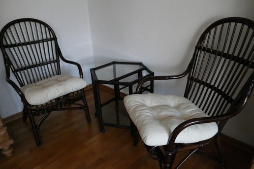 Rattansessel tisch - 2,