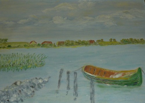 Fischerboot dümmer see - dümmer,