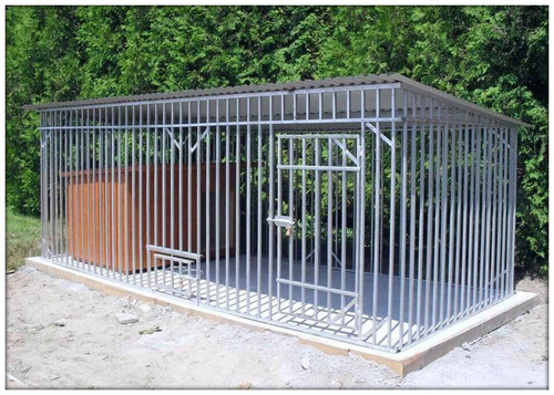 Hundezwinger 4x2 stahl - /stahl, |