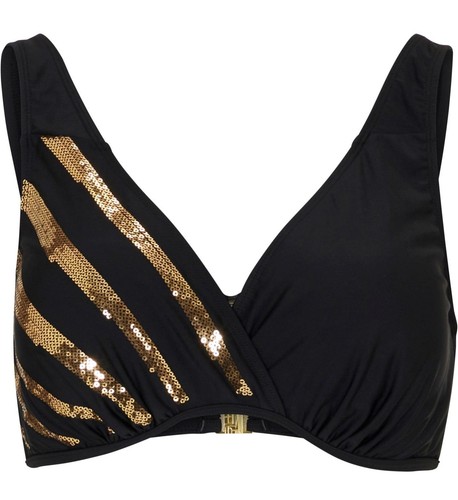 Bikini oberteil mit - bikini, glitzer