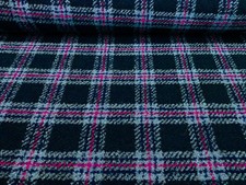 Wollmix boucle stoff mit karo - boucle,
